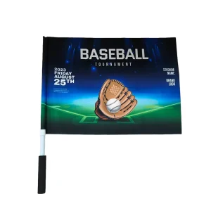 Custom Made Durable National Polyester Pennant Flags for Advertising Promotion Sports Events with Logo Printing