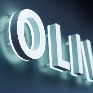 Custom Made Highly Visible Energy Saving Backlit Illuminated Sign Letters for Commercial Building and Institution