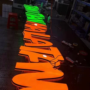 Custom Made Mini Acrylic Backlit Sign Small Business Custom Name Mini LED Acrylic Sign for Clothing Store Counter Decor
