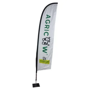 Custom Made Square Promotional Flags Banners Cross Border Beach Knife Water Injection Flagpole Feather Water Flag Custom Flag