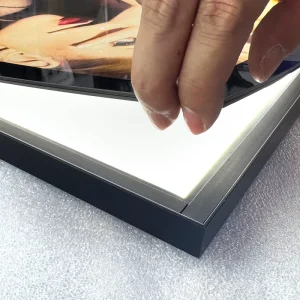 Custom Magnetic Display Light Box Sign Picture Poster Holder Frame Led Slim Wall Mounted Menu Lightbox for Advertising