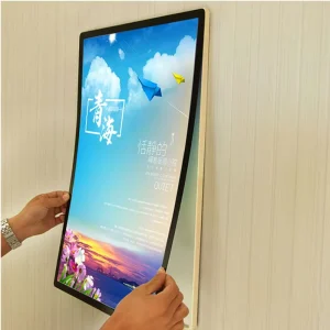 Custom Magnetic Light Box Indoor LED Photo Frame Ultra Thin Backlit LED LightBox Wall Mount Advertising Board Display