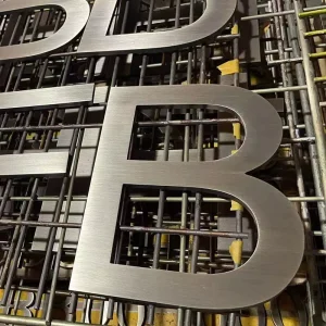 Custom Marine Signage Stainless Steel Exterior Sign Lettering Laser Cut Lobby Metal Wall Sign