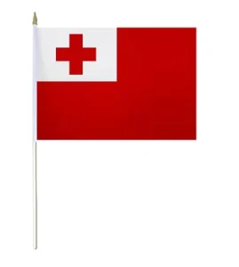 Custom Marking Tonga Handheld Flags for Sports Events for Showcasing Team Spirit