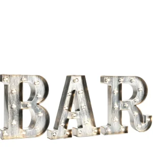 Custom Marquee Bulb Letters Fast Delivery Retro Rust Surface Low Voltage Indoor Club Home Decor Bulb Light Signage