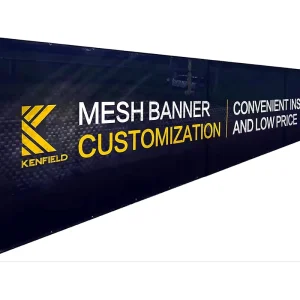 Custom Mesh Vinyl Waving Banner Outdoor Wind Resistant PVC Advertising Flag Banner For Events & Promotions