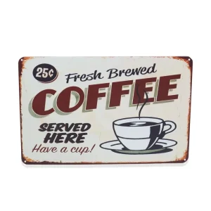 Custom Metal Advertising Vintage Coffee Beer Garage Tin Sign Decorative Metal Wall Plate