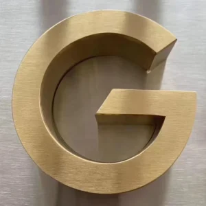 Custom Metal Alphabet Wall Sign 3D Stainless Steel Advertisement Billboard Channel Letter Logo Signs