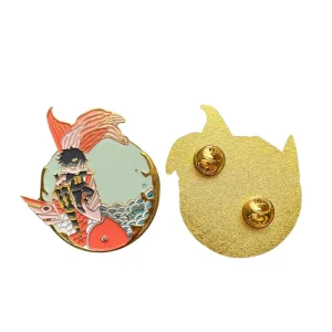 Custom Metal Badges Antique Creative Enamel Cartoon Anime Commemorative Lapel Pins Team Crest Logo
