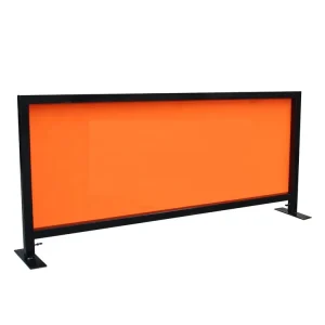 Custom Metal Cafe Wind Barriers Outdoor Printing Cafe Banner for Advertising