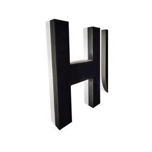 Custom Metal LED Backlit 3D Channel Letter Signage Model 03 50 000+ Hours Lifetime for Brand Advertising Logos Corporate Office