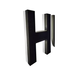 Custom Metal LED Backlit 3D Channel Letter Signage Model 03 50 000+ Hours Lifetime for Brand Advertising Logos Corporate Office