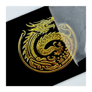 Custom Metal Labels Adhesive Stickers Waterproof Transparent Transfer Embossed Nickel Decal Label Stickers with Custom Size