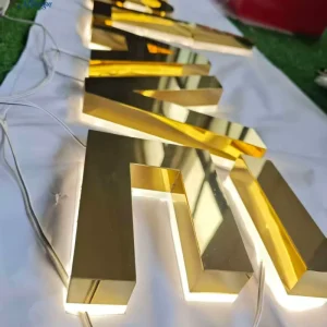Custom Metal Letters Sign Interior Wall Beauty Salon Nail Decoration Custom 3d Brand Logo Channel Letter Sign for Business Decor