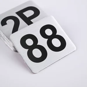 Custom Metal Logo Nameplate Door Number Metal Sign Made Engraved Metal Name Plates Brass Plaque Name Plate