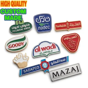 Custom Metal Pins Plated Gold Silver Copper Soft Hard Enamel Custom Logo Business Trade Show Promotional Corporate Nameplate