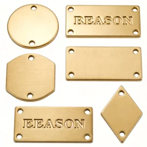 Custom Metal Plated Scutcheon Nameplate With Modern Antique Imitation Styles For Corporate Branding Signs