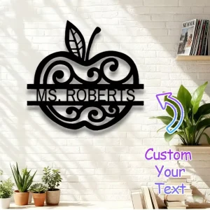 Custom Metal Signage Plaque with Stainless Steel High Definition Finish for Home Office Decor