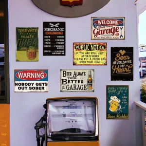Custom Metal Signs Advertising Number Plate Yard Bar Tin Signs Vintage Tin Hanging