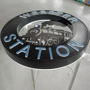 Custom Metal Stainless Steel Trim 3D LED Letters Outdoor Signage Waterproof LED Backlit Signs for Business