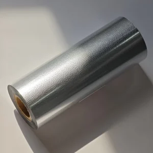 Custom Metallic Silver Foil Hot Foil Transfer Film High Gloss Holographic Lamination Film Made in China