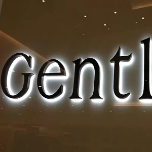 Custom Mini 3D Outdoor LED Backlit Signs with Diode Backlight Luminous Advertising Decoration Halo Lit Letter Logo for Hospitals