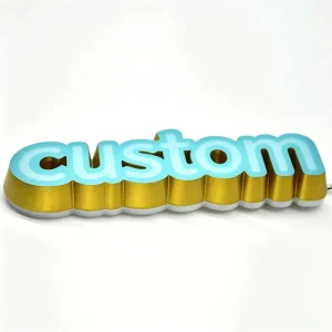 Custom Mini Acrylic LED Sign Signage 3D Logo LED Light Luminous Letters Signs for Business Store