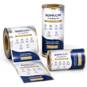 Custom Mini Cake Packaging Laminated Transparent BOPP CPP Back Sealed Roll Film Plastic Film