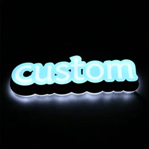 Custom Mini Illuminated Letter Outdoor Advertising Smooth Light Small Indoor Wall Illuminated LED Sign