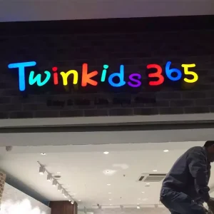 Custom Mini LED Illuminated Neon Logo Sign Board Lighted Letter Logo Light Box for Mall & Hospital Application