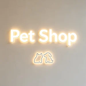 Custom Mini LED Lighted Letters Advertising Signage Plug Indoor Outdoor App Control Waterproof IP65 Schools Parks Company Image