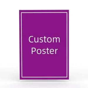Custom Modern Eco-Solvent Digital Printed Photo Paper Waterproof Self-Adhesive Posters for Advertising Display