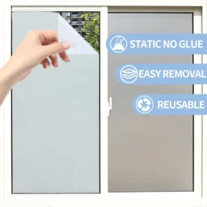 Custom Modern PET Decorative Static Cling Window Film with Electrostatic Glass Sticker for Privacy