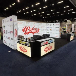 Custom Modular 20x30ft Trade Show Booth Display Portable Fabric Pop Up Exhibition Stand