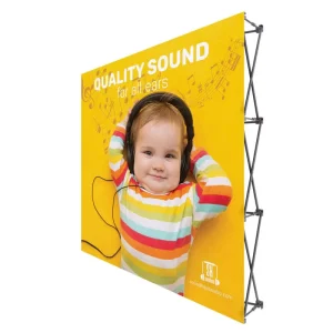 Custom Morden Display Racks Graphic Adjustable Banner Stand Display Backdrop Trade Show and Party Equipment Foldable