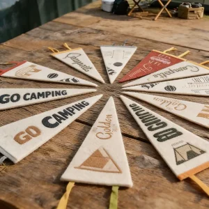 Custom Name Felt Pennant Modern Cursive Script Sign Felt Birthday Banner Flag for Party & Home Decoration Free Design