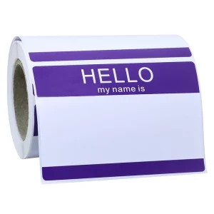 Custom Name Identification Labels Removable Waterproof Adhesive Stickers Roll for Students Stationery Craft Supplies