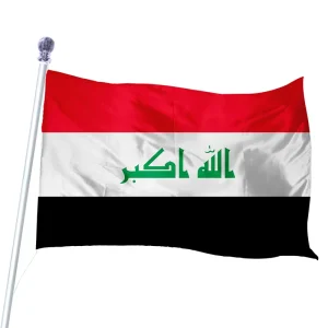 Custom National Flags Pennant Style 90x150cm Logo Printed Iraq Flag Outdoor Advertising Custom Colors