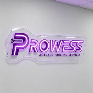 Custom Neon Sign Brand Logo Light LED Company Sign Display Rack Wall Art Decor Lighting Signage for Retail Shop Gym Car Store