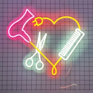 Custom Neon Sign for Barber Shop Wedding Decor