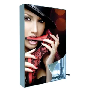Custom No MOQ Advertising Light Boxes Easy Hanging Installation with Tension Fabric and Aluminum Profile