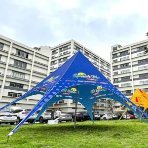 Custom OEM Aluminum Folding Tent 600D Oxford Spider Marquee Advertising Festival Events
