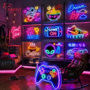 Custom OEM ODM LED Neon Sign Light Flexible Silicone Acrylic Neon Flex Strip Board Personalized Neon Sign Logo