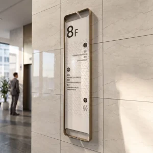 Custom Office Building Elevator Lobby Directory Sign Wall Floor Guide Board Tenant List Commercial Wayfinding Signage Supplier
