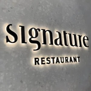 Custom Outdoor 3D Acrylic Illuminated Signage LED Light Up Letters Directional Sign Backlit Lettering for Decoration