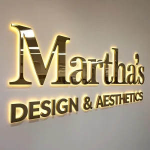 Custom Outdoor 3D Letter Business Sign Indoor Shop Stainless Steel Backlit Signage Store Metal Letter LED Channel Letter