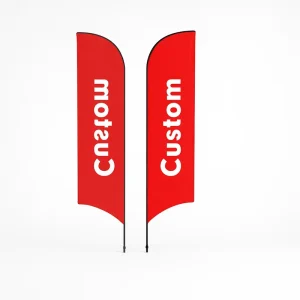 Custom Outdoor Advertising Feather Teardrop Flag Banner Stand Beach Events Trade Show Promotion Brand Awareness