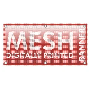 Custom Outdoor Banner Printing Inkjet Printed Wall Hanging Mesh Banner Outdoor PVC Vinyl Banner