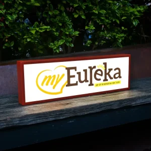 Custom Outdoor Building Signage LED Lightbox Illuminated Frontlit Sign With Metal Frame Backlit Business Sign for Shop Store