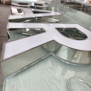 Custom Outdoor Business Stainless Steel Sign Led Channel Letter Sign 3D Front Lit Letter Signage Cafe Store Medical Beauty Salon
